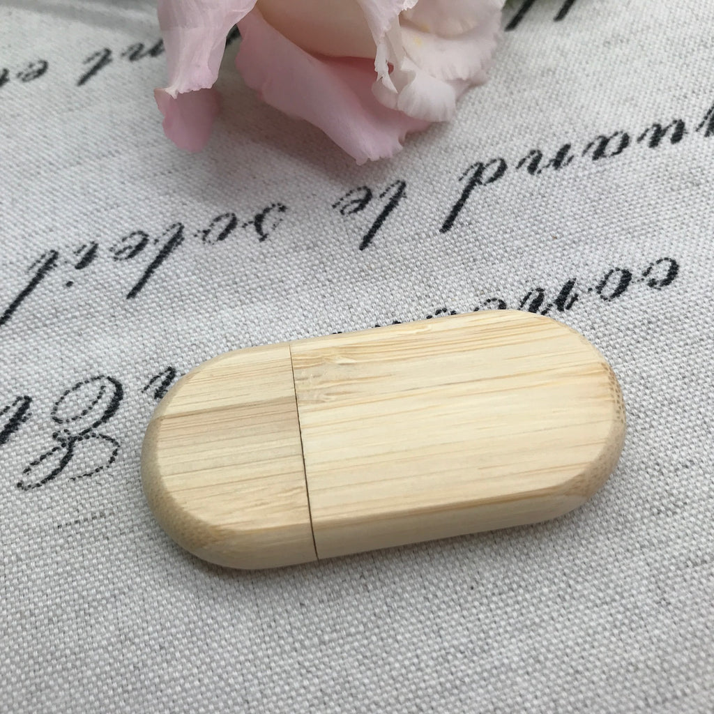 Bamboo oval usb. Natural wood usb. wooden 3.0 flash drive