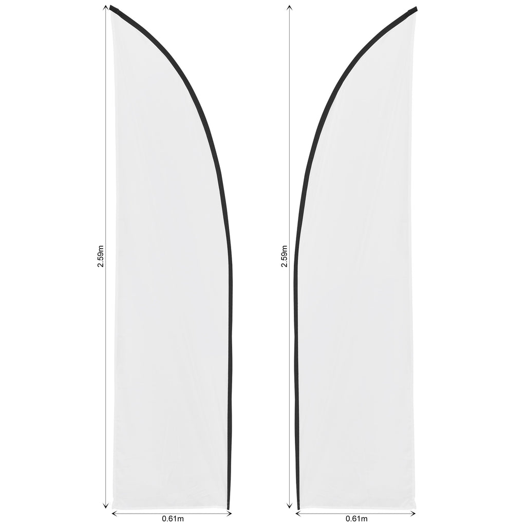 Legend 2m Sublimated Arcfin Double-Sided Flying Banner Skin (Excludes Hardware)